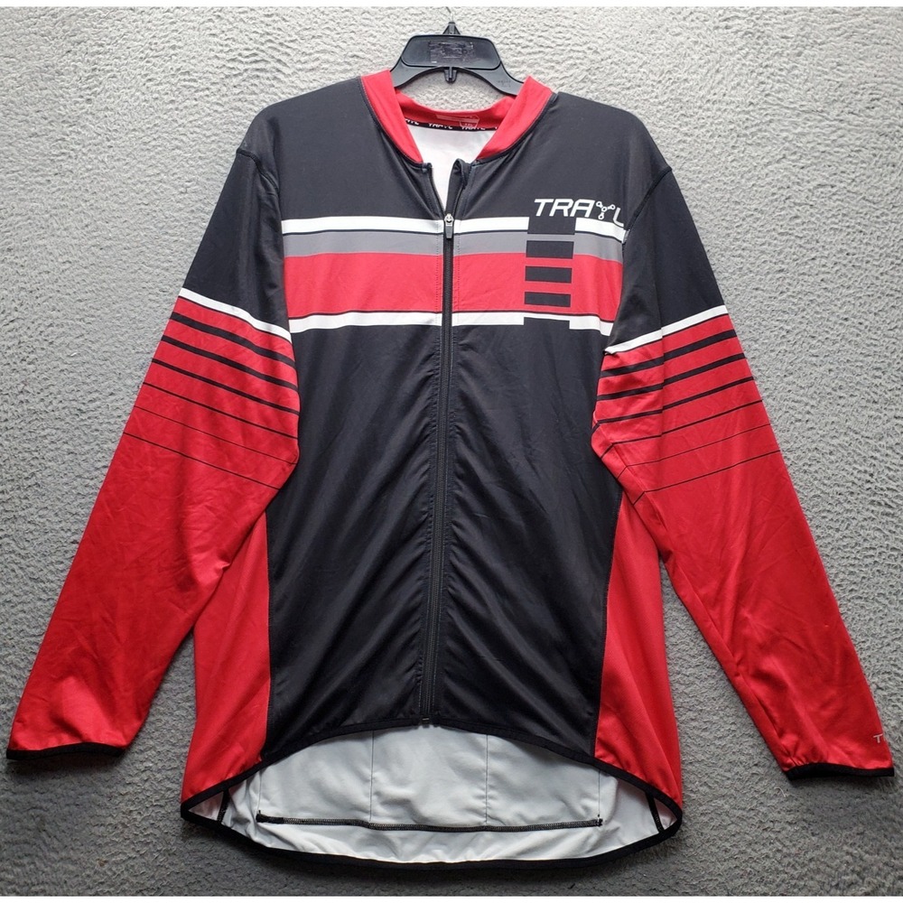 Trayl Ryde Sublimated Cycling Jersey Mens XXL Multi Long Sleeve Stretch Full Zip